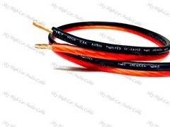 25′ feet TRUE 14 Gauge AWG RED/BK Speaker Wire Car Home Audio ft GA