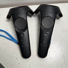 HTC Vive Black Virtual Reality System Headset w/Two Motion Sensing Controllers