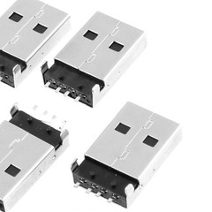 uxcell 5 Pcs USB 2.0 Type A Male Jack Solder Connector, Repair…