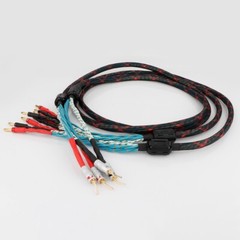 OCC HiFi Speaker Bi-wire Cable with Banana Pin Plug Loudspeaker Wire Line 1 Pair