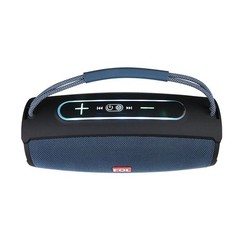 FOL Portable Bluetooth Boombox Speaker, 20W, RGB, 12Hr, USB, AUX, Blue/Black