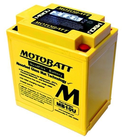 Motobatt MB10U Battery – 12V 14AH 175 CCA Sealed AGM