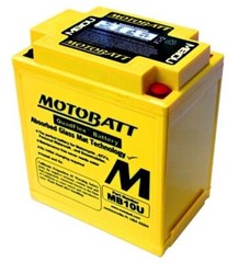 Motobatt MB10U Battery – 12V 14AH 175 CCA Sealed AGM