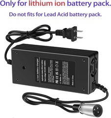 Fast Charger for 36V Lithium Battery, XLR Plug