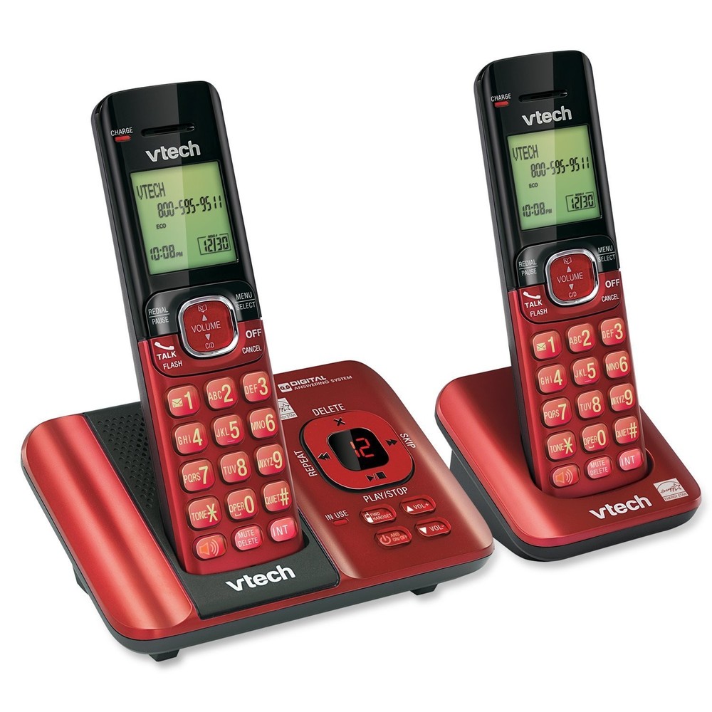 VTech CS6529-26 2-Handset Cordless Phone with Answering Machine, Caller ID/Call