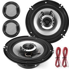 6in 2-Way Coaxial Car Speakers, 400W (100W RMS), 6-Inches Coaxial-2 Way