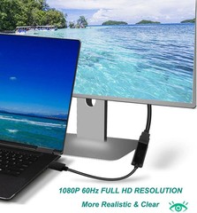 Display Port to HDMI Male Female Adapter Converter Cable Display Port DP to HDMI