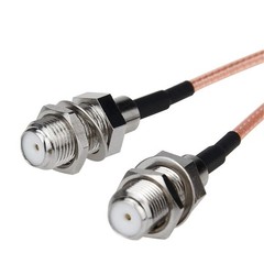 F Type Coax Cable Splitter To F Dual Female 3 Way 50 ohm RG316 Coaxial Cable