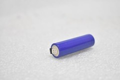 TENERGY 14500 LI-ION CYLINDRICAL FLAT TOP RECHARGEABLE BATTERY, TABS, (LOT OF 4)