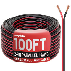 16 Gauge Wire, 16AWG Automotive Electrical Wire 100FT 2 Conductor