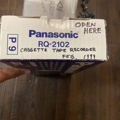 Panasonic RQ2102 Cassette Tape Recorder – Tested, Excellent Condition