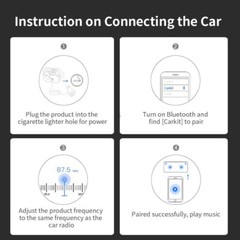 Handsfree Wireless Bluetooth FM Transmitter Car Kit Mp3 Player with USB Charger