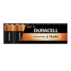 Long-lasting 9V Alkaline Batteries – 6 Count Pack for Household & Office Use