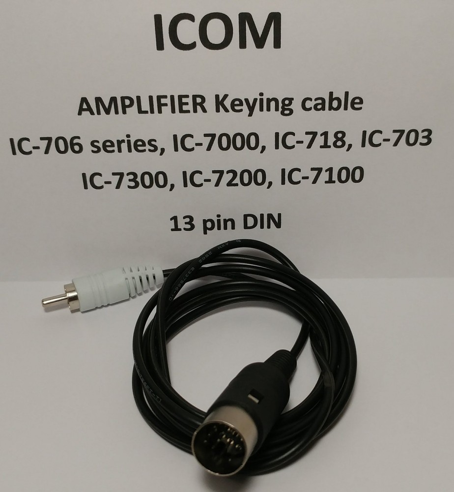 Icom amplifier keying cable IC-706 IC-7000 IC-718 IC7100 IC-7300 13 pin 300 sold