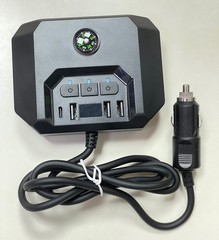 7-in-1 Car Cigarette Lighter Socket 3-USB Charger Splitter Outlet Power Adapter