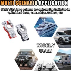Durable Positive and Negative Battery Terminals – Installs Easily in Vehicles