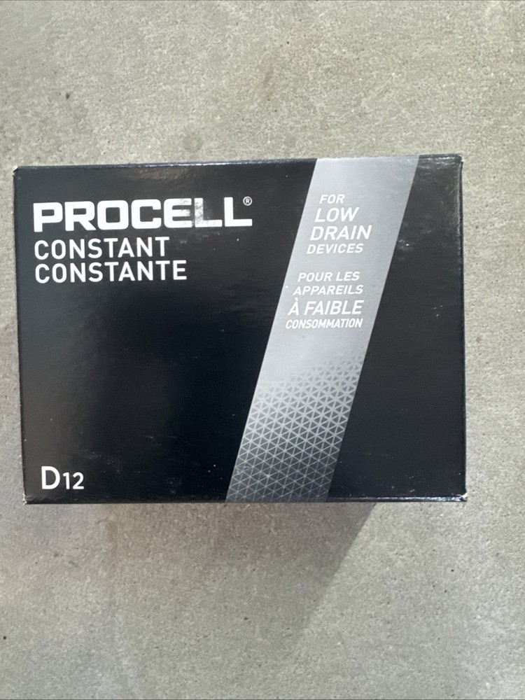 Duracell PC1300 1.5V D12 Procell Alkaline-Manganese Dioxide Battery, 12 Count