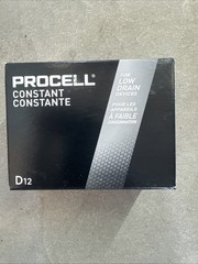 Duracell PC1300 1.5V D12 Procell Alkaline-Manganese Dioxide Battery, 12 Count