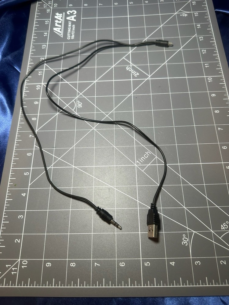 USB + 3.5mm Audio to Mini USB Combo Cable Power & Audio Adapter Replacement