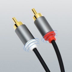 2Rca To 2 Rca Male To Male Audio Cable Amplifier 1M 2M 3M For Theater DVD TV CD