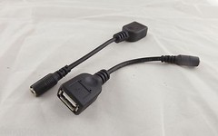 USB 2.0 A Female To 2.5×0.7mm Female DC Tip Power Adapter Converter Cord Cable