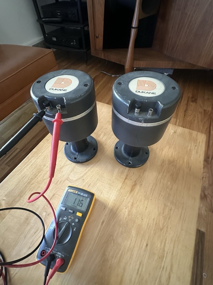 PAIR DuKane 5A-540 alnico compression drivers (Coral M100) 16ohm Working!