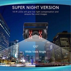 7” Backup Camera Quad Monitor Kit System Back Reverse Night Vision For Truck RV