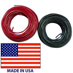 12 Gauge Primary AWG Wire 25′ FT Each Red & Black Stranded Copper – Made In USA