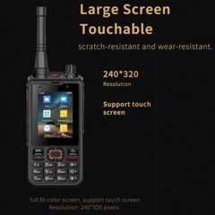 ANYSECU W6PRO 4G Network Radio Android 10 Real-ptt Zello UHF DMR Digital Radio