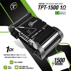 1x Timpano TPT-1500 1 Ohm Brazilian Amp 1600W RMS Car Audio Digital Amplifier