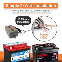 12V Hardwired GPS Tracker – Durable, Waterproof, Long Battery Life for Trailers,