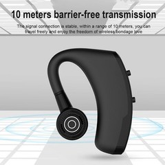 Bluetooth5.2 Earpiece Wireless Headset Driving Trucker Earbuds Noise Cancelling-