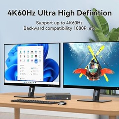 4K 60Hz Dual Monitor HDMI KVM Switch 2×2 USB 3.0 Extended Display For PC Laptop