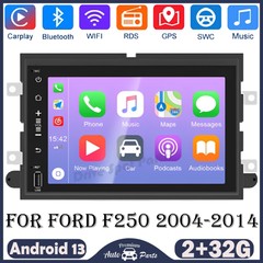7″ Android 13.0 Carplay Car Stereo Radio 2+32G GPS Navi For Ford F250 2004-2014