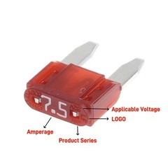 Littelfuse MINI blade fuse Rated 32V 5A 7.5A 10A 15A 20A 25A 30A 70PCS/1 Set