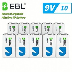 EBL 9v Alkaline Batteries 1.5V Lot 10 Years shelf Life