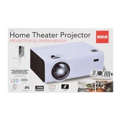 RCA RPJ136 Home Theater Projector 1080P Up to 150″, HDMI, USB, MicroSD Card Slot