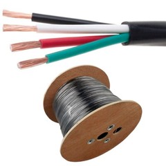 250ft Outdoor Speaker Cable Direct Burial 16/4 AWG UV CL2 Rated Audio Bulk Wire