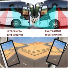 10.36 AHD BSD Truck Side View Vertical Touch Screen DVR Monitor For Truck Bus