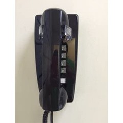 Single Line Classic 2554 Wall Phone with Loud Ringer and Handset Volume, Black –