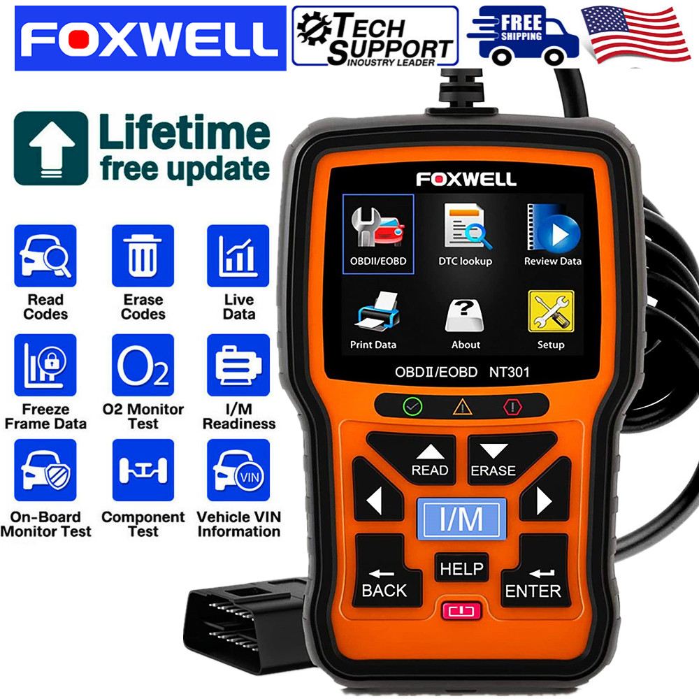 Auto Engine Trouble Code Reader OBD2 Scanner Diagnostic Tool Live Data Stream