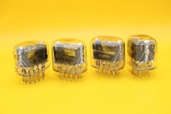 4x IN-12A or IN-12B ИН-12 Soviet Nixie Tubes for Clock / USED / Tested