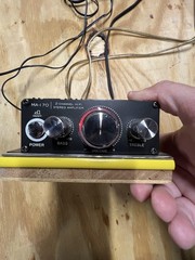 Kinter MA-170 2-Channel Hi-Fi Stereo Amplifier DC 12V Mini Amp w/ Adapter RCA