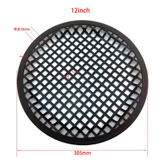 2 Pack 12″ Metal Subwoofer/Speaker Waffle Grill Cover w/ Clips