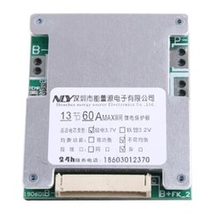 13S 48V 60A Battery BMS Board Module For Li-Ion Battery Protection Board +Cable