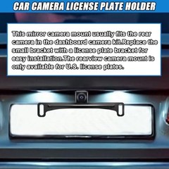 Backup Camera License Plate Mount, Universal Reverse Rear Camera Style 1