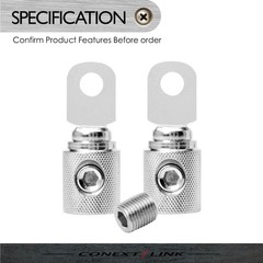 Conext Link RT0N-2 Set Screw Ring Terminal 2 Pack (1/0 1/0 Gauge, Nickel