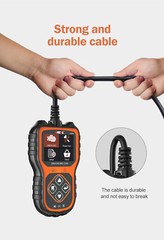 Car OBD II OBD2 Code Reader Scanner Shut Off Engine Fault Light Diagnostic Tool