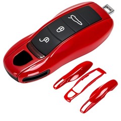Porsche Key Fob Shell Cover 3-Piece Painted Key Case Replacement Remote