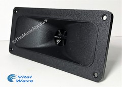Pair 2″ x 5″ inch Flush Mount Super Horn Tweeter Speakers Car Audio Home Stereo